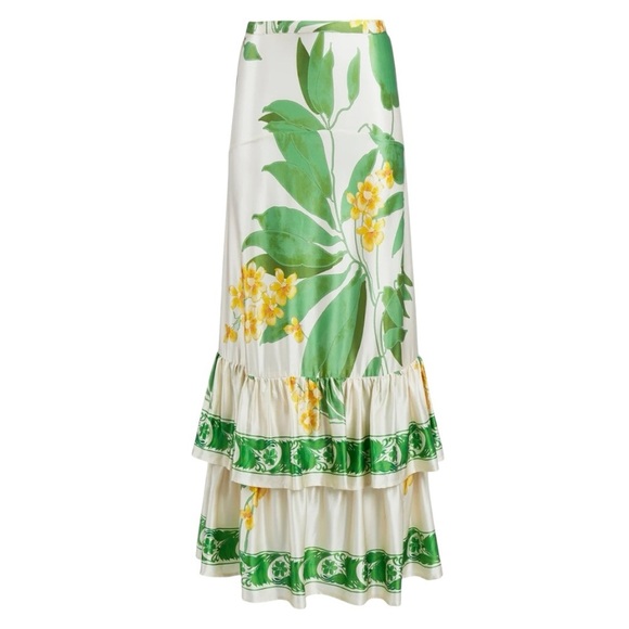 Secret Mission Natalie Silk Top AND Skirt - 100% Silk WHOLE OUTFIT Size Large - Picture 8 of 13